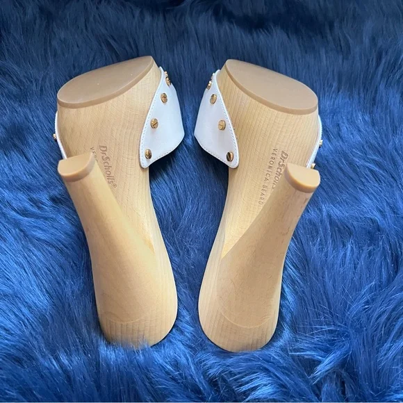 ❤️SOLD❤️ New! VERONICA BEARD x DR. SCHOLL'S Lolli Leather Platform Clogs Sandals - Picture 15 of 16